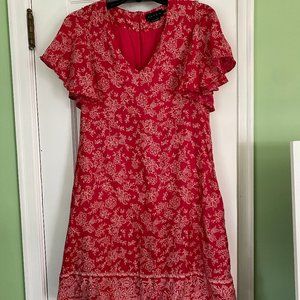 Hatch Red Silk Maternity Dress - Size Small